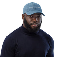 Thumbnail for Good Human Adjustable Denim Unisex Cap.