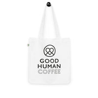 Thumbnail for Good Human organic tote - White + Black Decals.